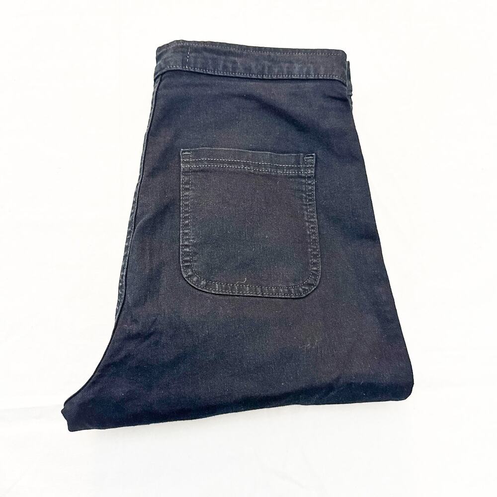 American Apparel The Easy Jean High Rise Black Denim Jeans Size XL